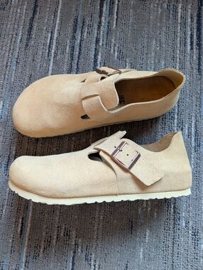 BIRKENSTOCK london suede shoes latte cream 44 11 11.5